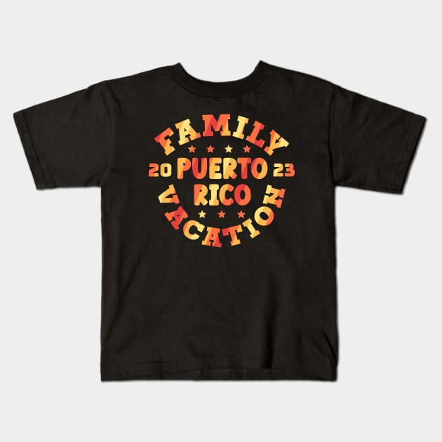 Perto Rico 2023 Kids T-Shirt by colorsplash